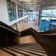 View from the top of the staircase in the new Student Centre
