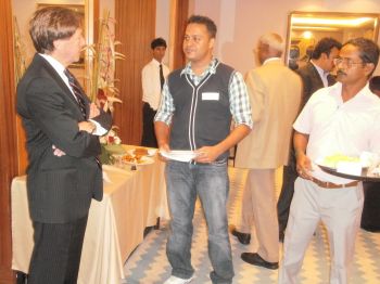 Alumni and families at India dinner November 2010