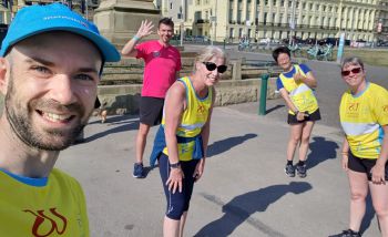 TeamSussex runners take part in a social run