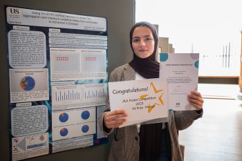 Poster competition winner Dana Aljarrah