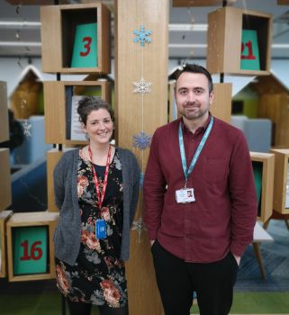 Josey Wilkin (Project Support Officer) & Jason Parry (Student Centre Manager)