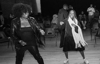 Lynda Rosenior-Patten (left) with Valerie Kporye (photo: Diensen Pamben)