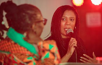 June Reid and Karina H Maynard (photo: Diensen Pamben)