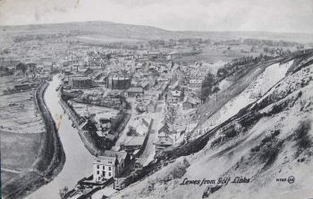 River Ouse through Lewes, 1923, source: Love the Ouse