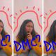 Three identical images of Manasi speaking to the camera surrounded by a drawn red line and the text DMC?
