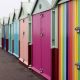 Colourful beach huts on Brighton seafront