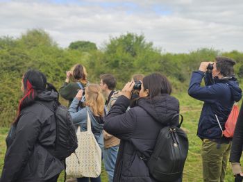 Students taking part in the Career Lab Insight Visit to the Knepp Estate