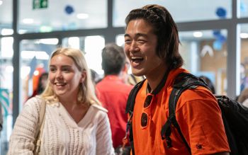 Smiling student