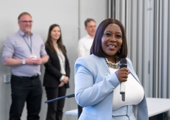 Gladys Mwamba, who won the Business and Social Impact Awards at Startup Sussex 2025