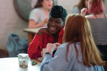 Students chatting