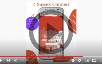 Screenshot of Sussex Connect video on YouTube