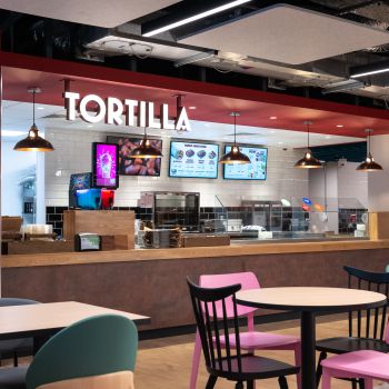 Image of Tortilla counter in Eat Central restaurant