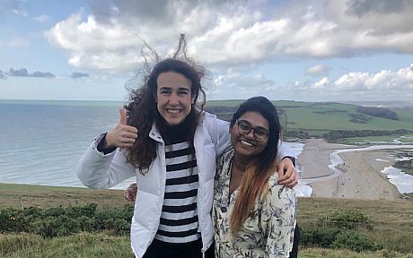 Buddy Scheme members on cliff walk