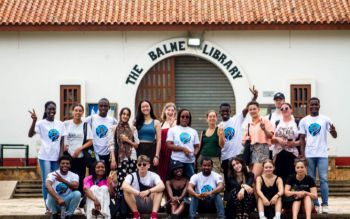 group of students from the University of Sussex and the University of Ghana